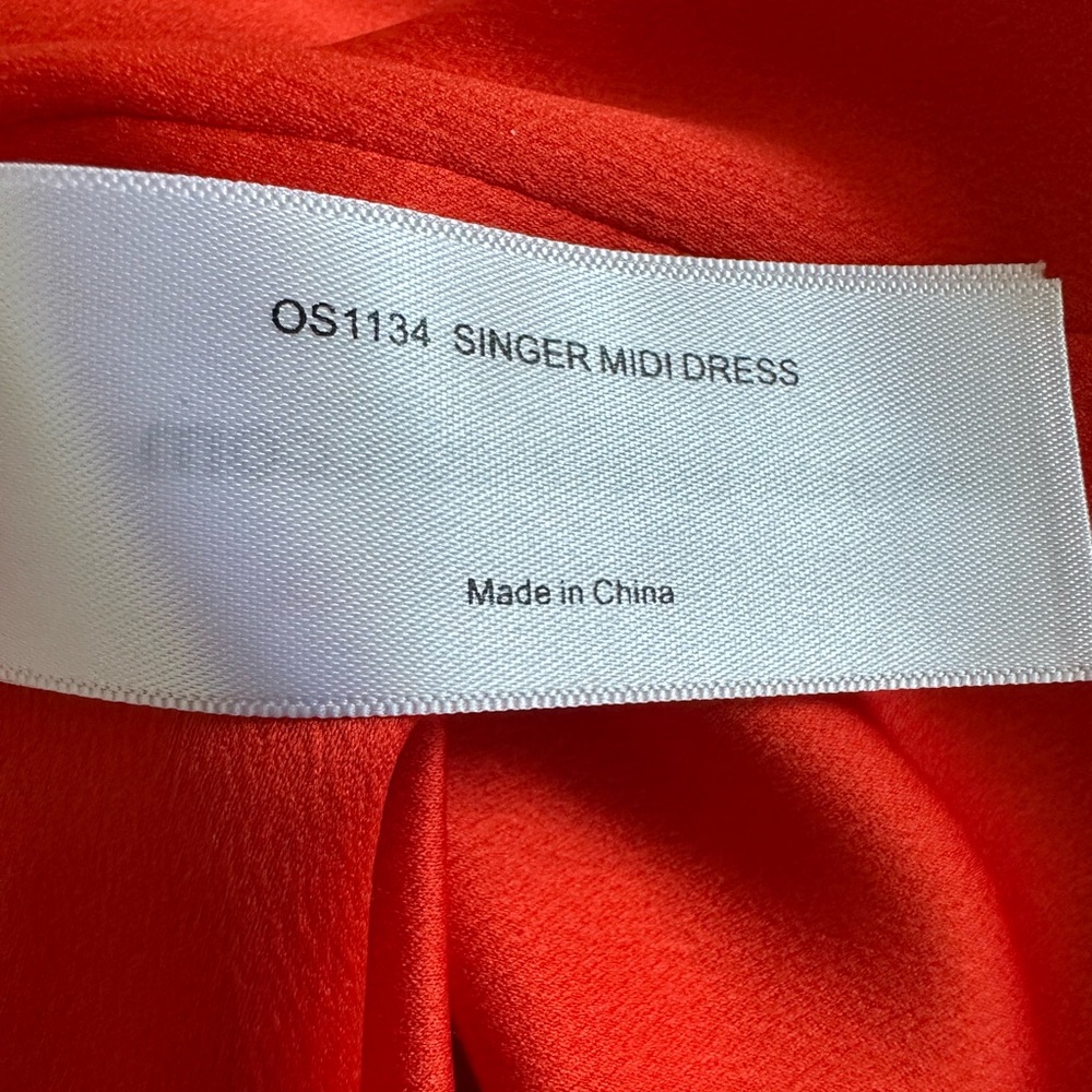 Solace London Singer Pleated Printed Crepe Dress size 8 - Picture 12 of 16
